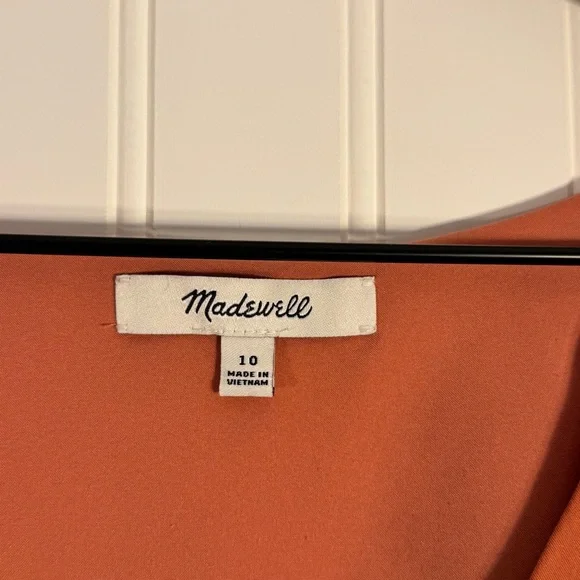 Madewell Women’s Flutter-Sleeve Button Down Dress in Ginger Floral Size 10 - Picture 10 of 16